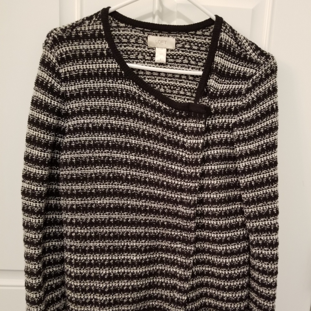 LOFT black/white blazer